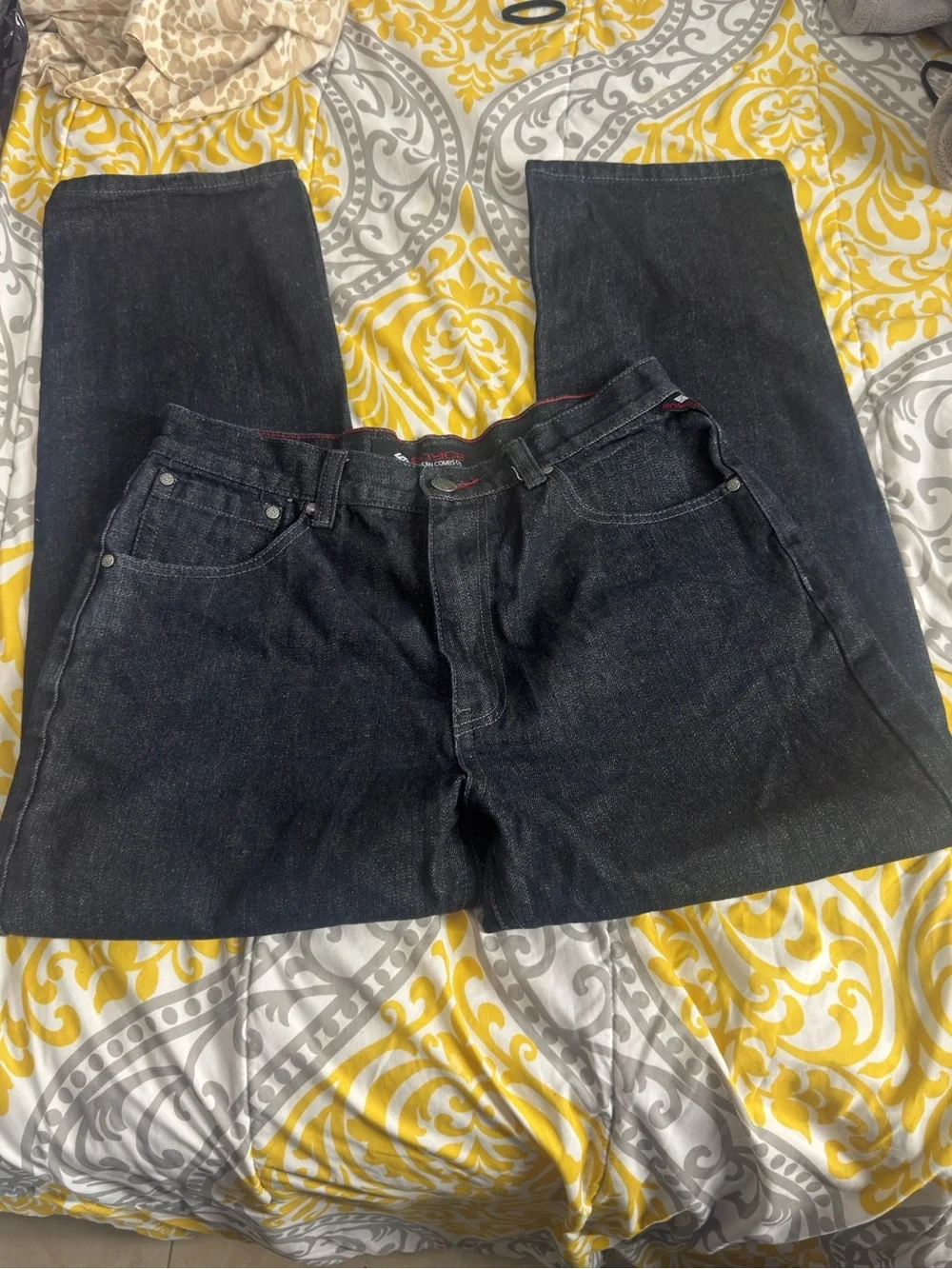 Enyce Men's Black Straight Leg Jeans